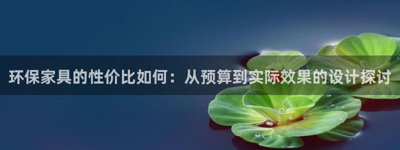 杏耀平台靠谱吗：环保家具的性价比如何：从预算到实际效果的设计