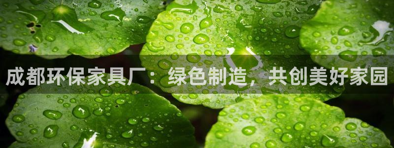 杏耀平台注册问一问：成都环保家具厂：绿色制造，共创美好家园